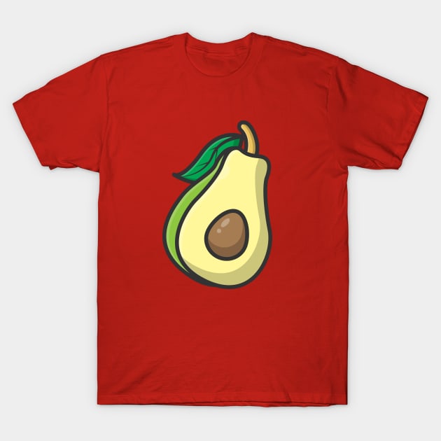 avocado fruit T-Shirt by fflat hds